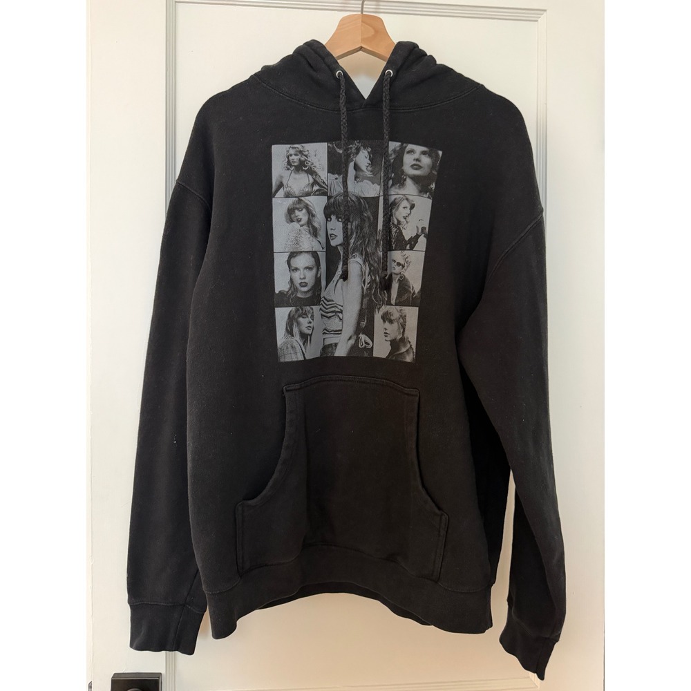 Taylor Swift Eras Tour Through LA Black Hoodie Medium Official 2023